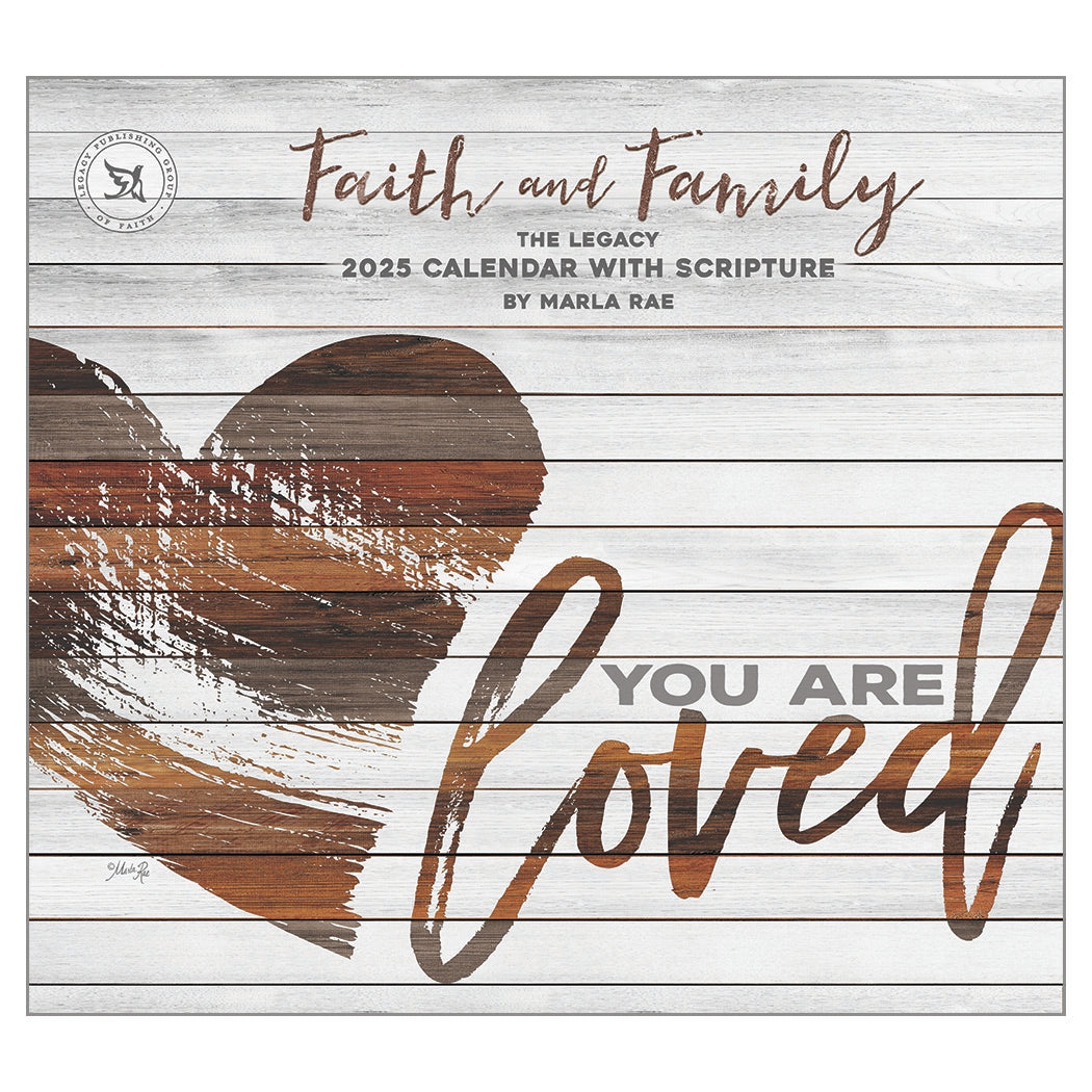 2025 Legacy Faith And Family Scripture Deluxe Wall Calendar