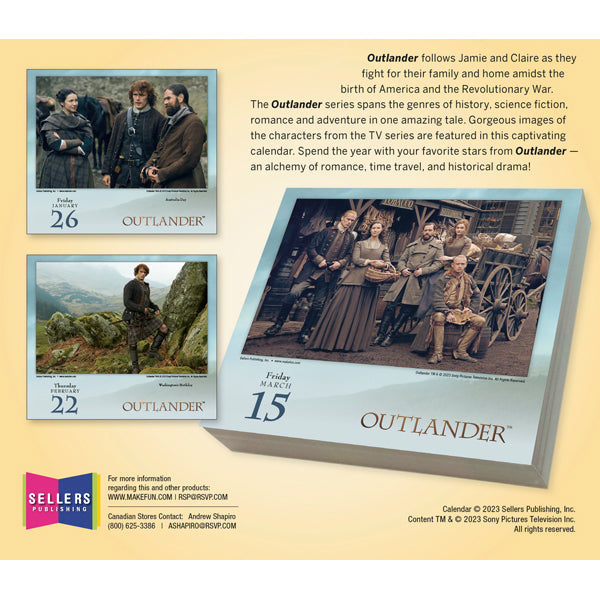 2024 Outlander Boxed PageADay Calendar