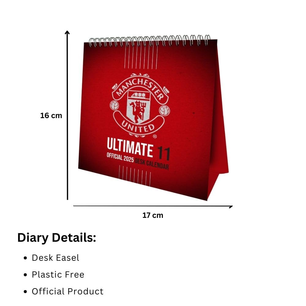 2025 Manchester United Fc - Desk Easel Calendar