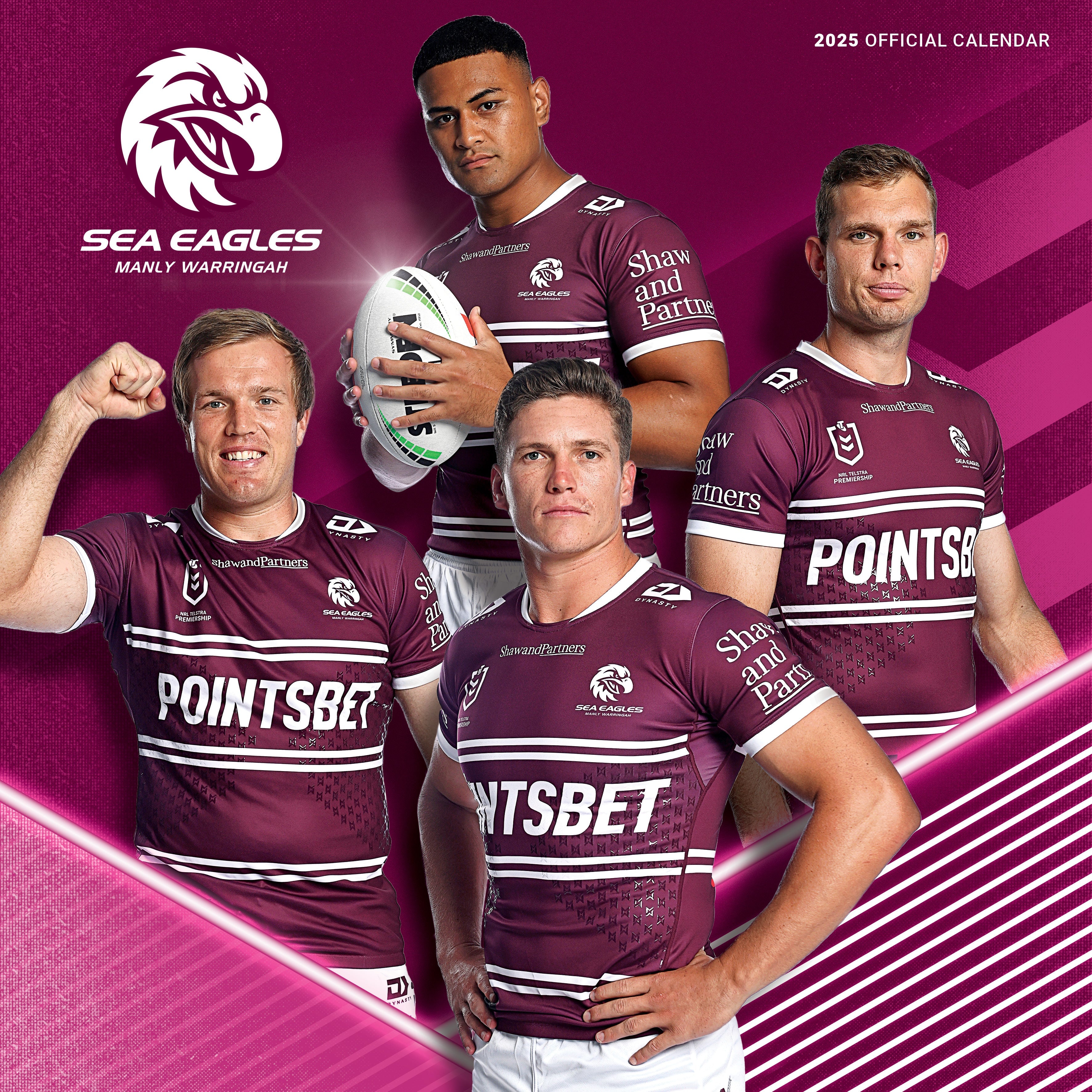 2025 NRL Manly Sea Eagles - Square Wall Calendar