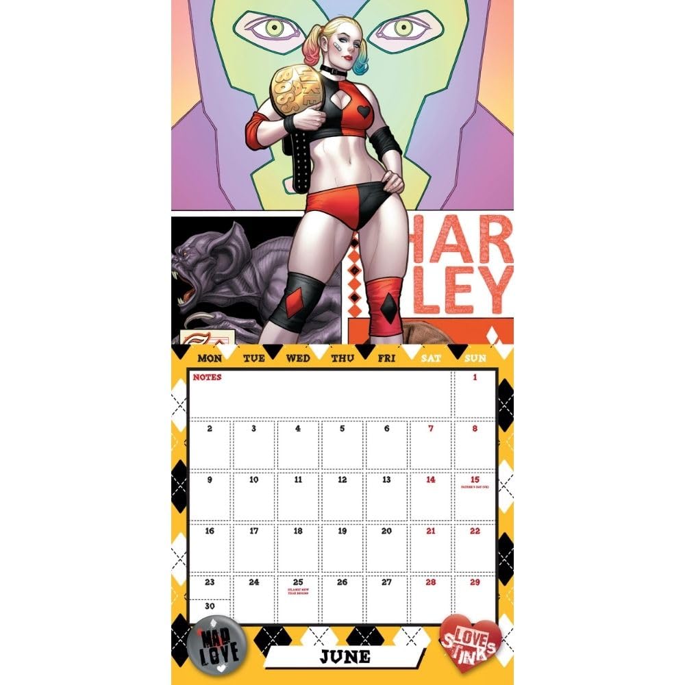 2025 Harley Quinn - Square Wall Calendar