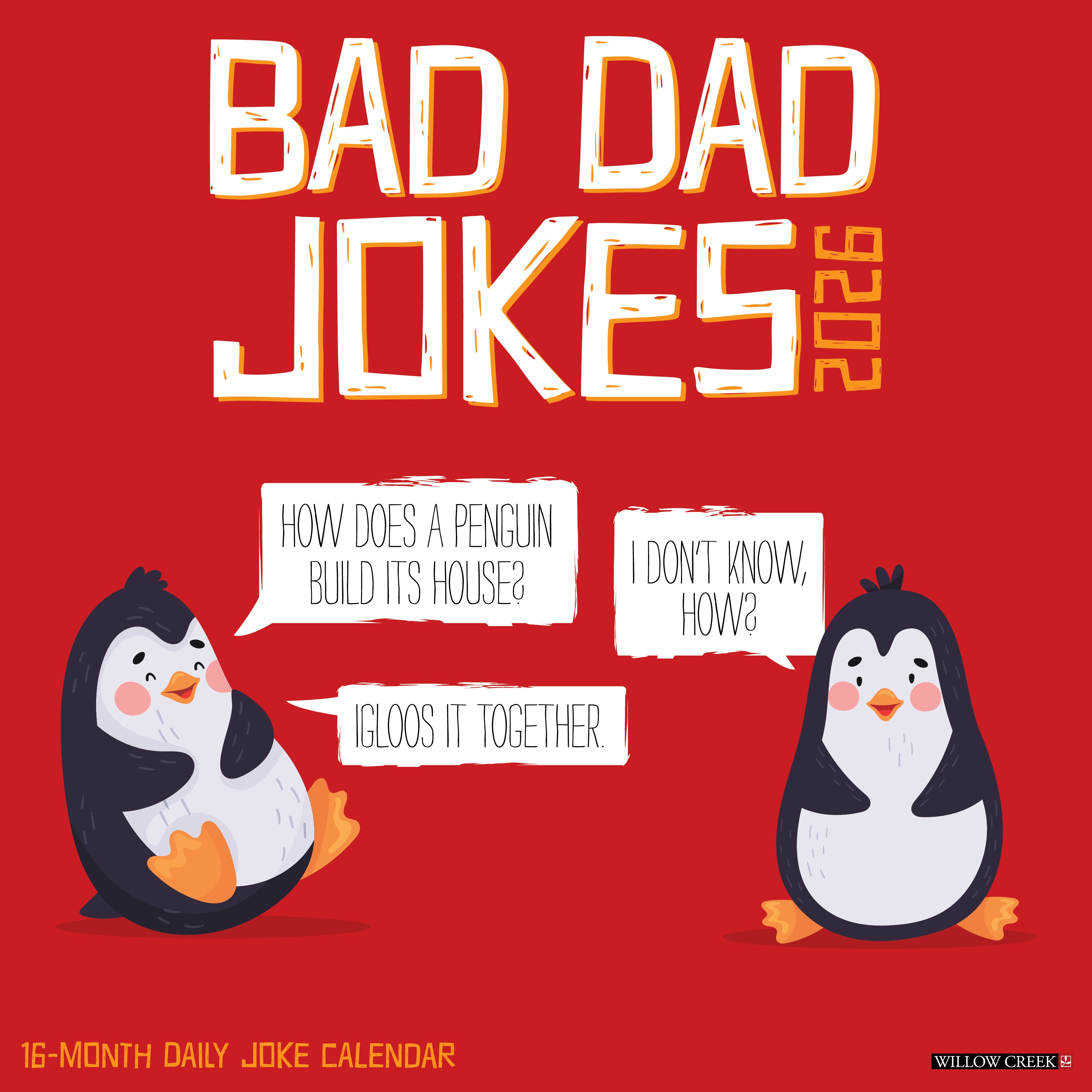 2026 Bad Dad Jokes - Square Wall