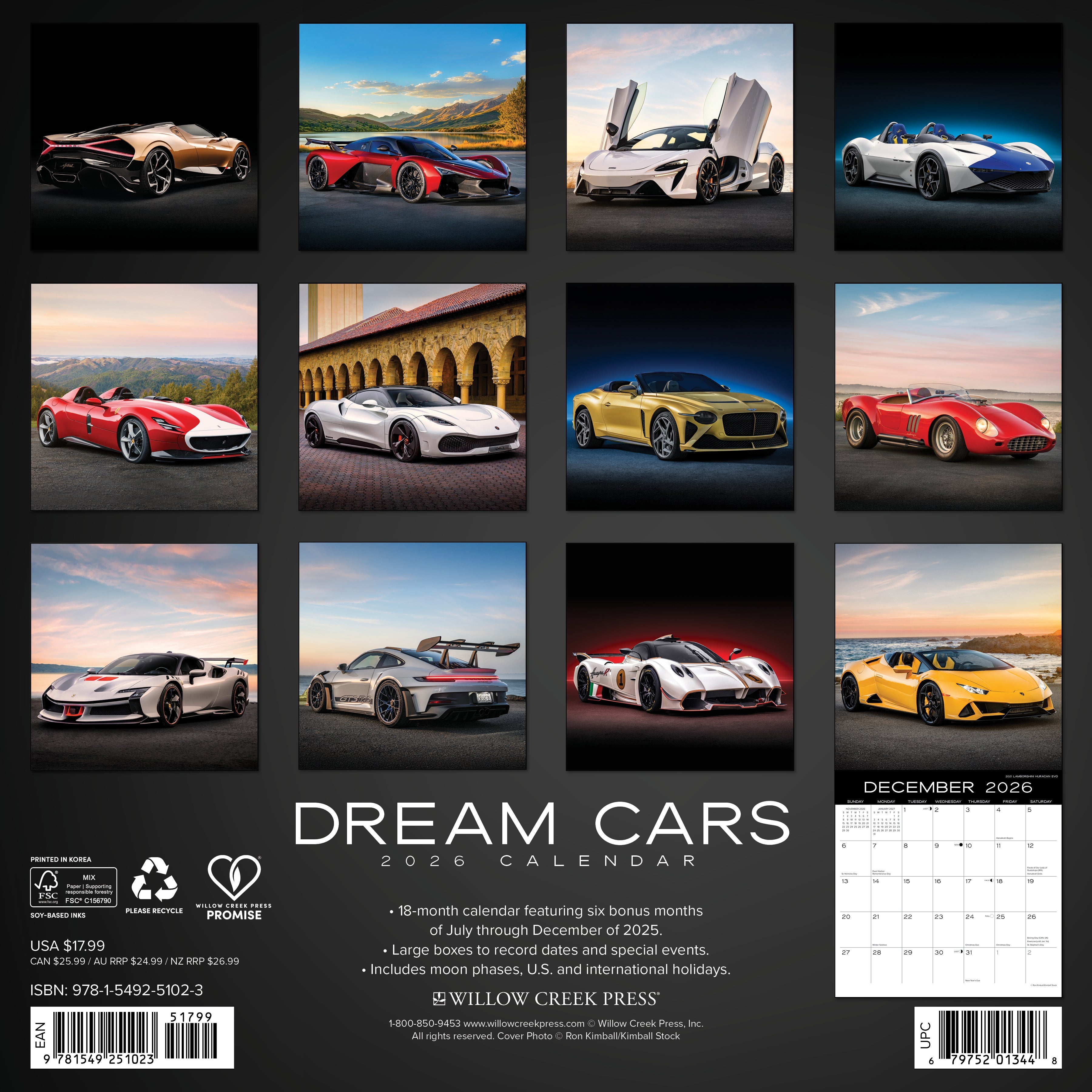 2026 Dream Cars - Square Wall