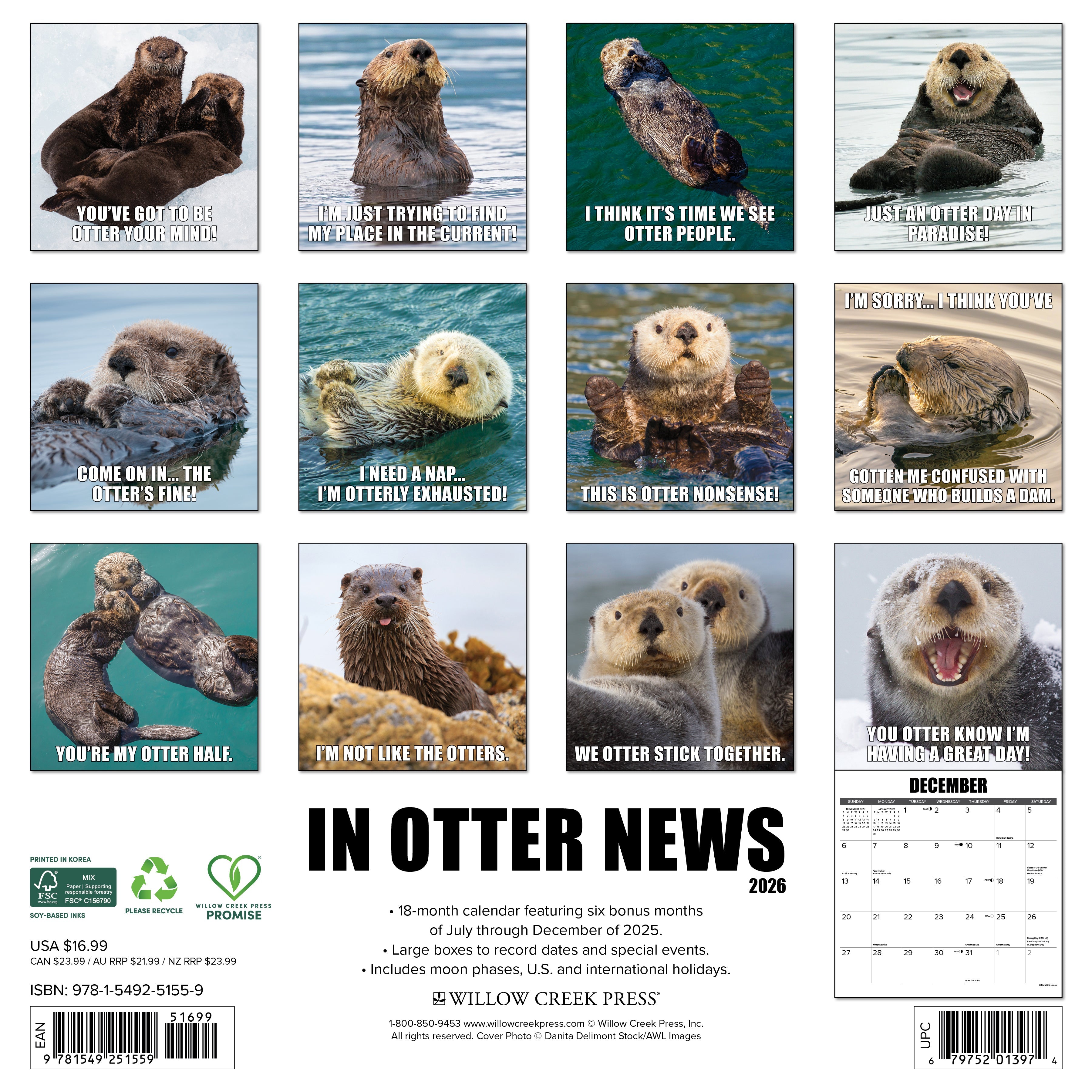 2026 In Otter News - Square Wall