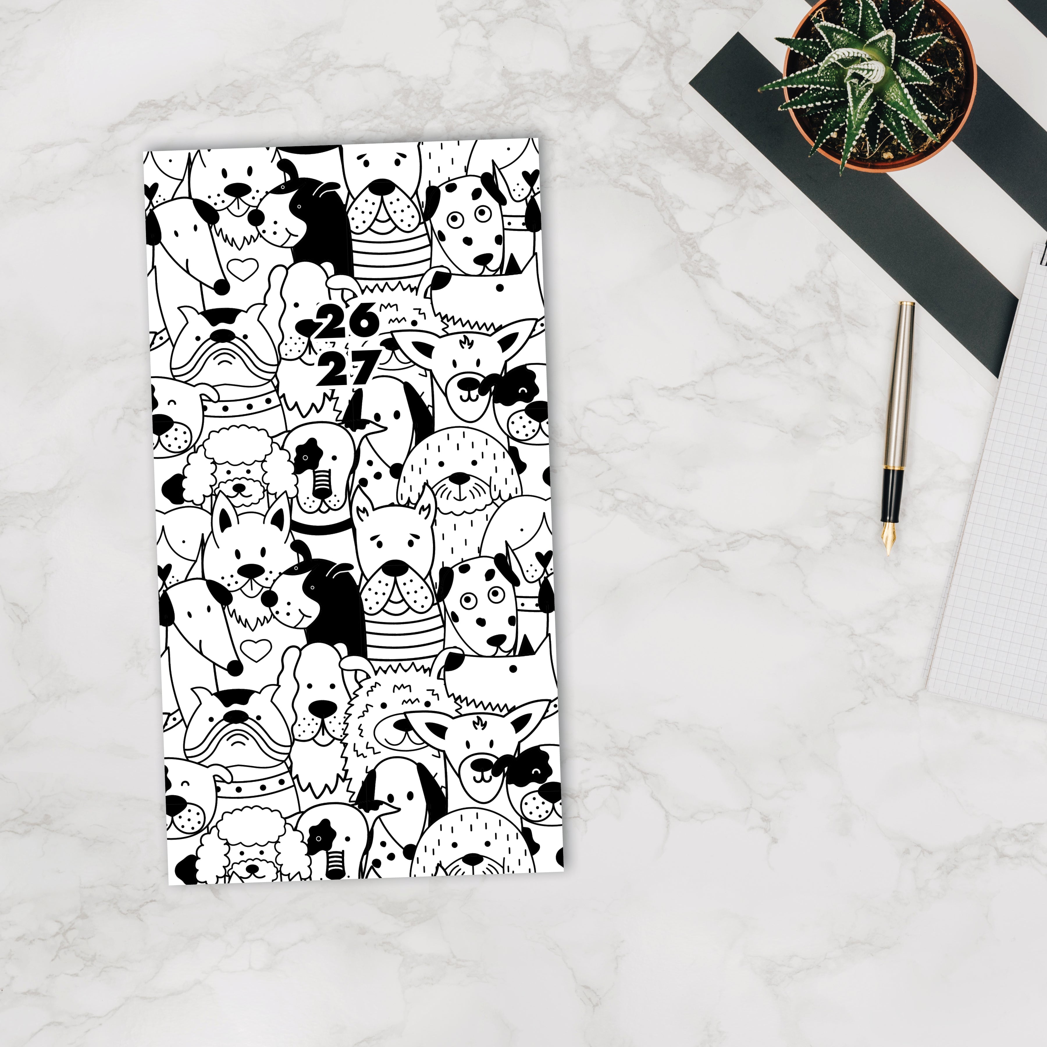 2026-2027 Woof - Monthly Pocket Diary/Planner