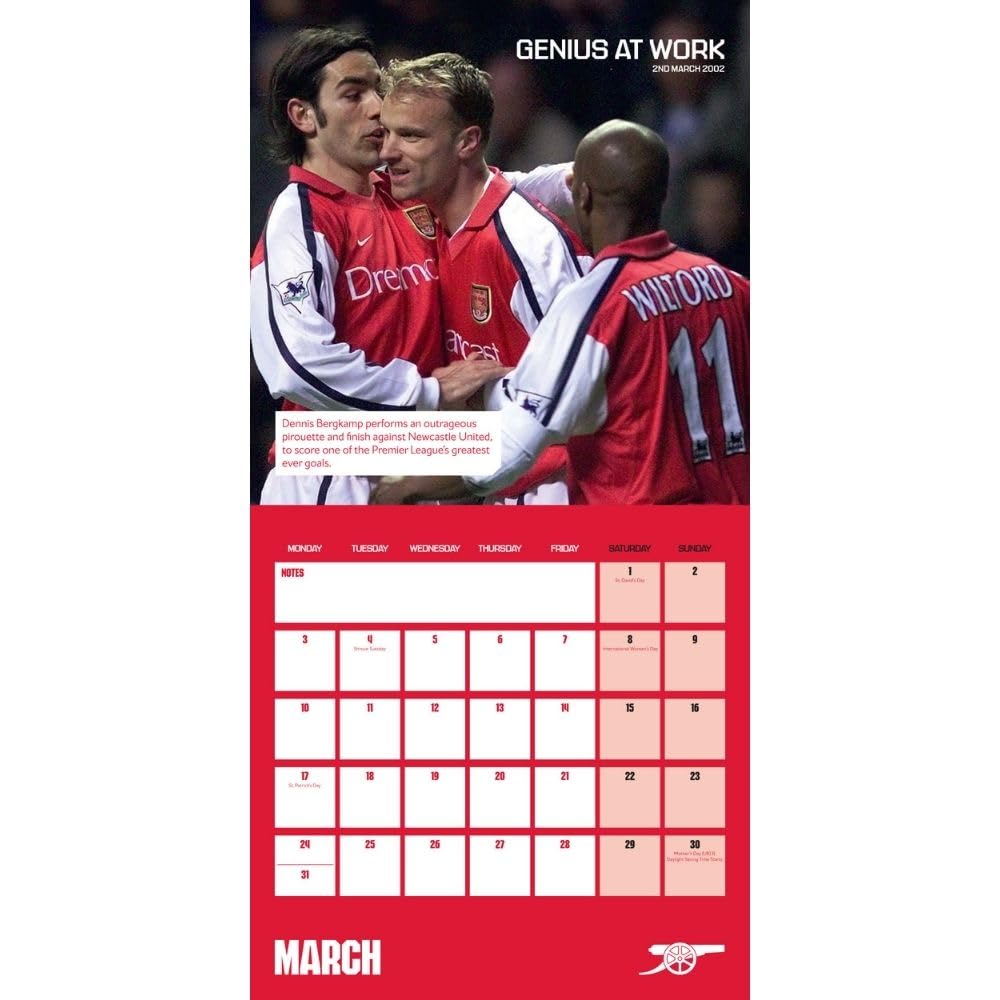 2025 Arsenal Fc Legends - Square Wall Calendar