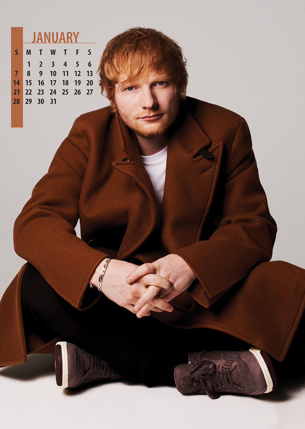 2024 Ed Sheeran A3 Wall Calendar