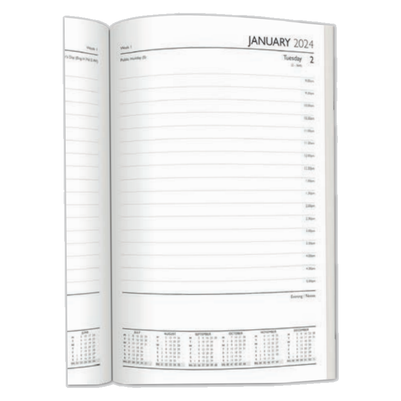 2024 Red Padded Superior - Daily Diary/Planner  SOLD OUT