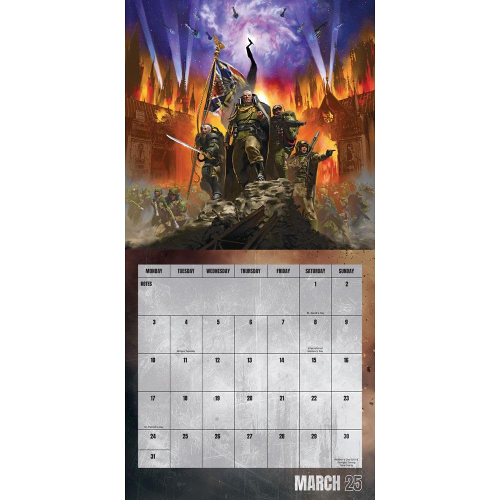 2025 Warhammer - Square Wall Calendar