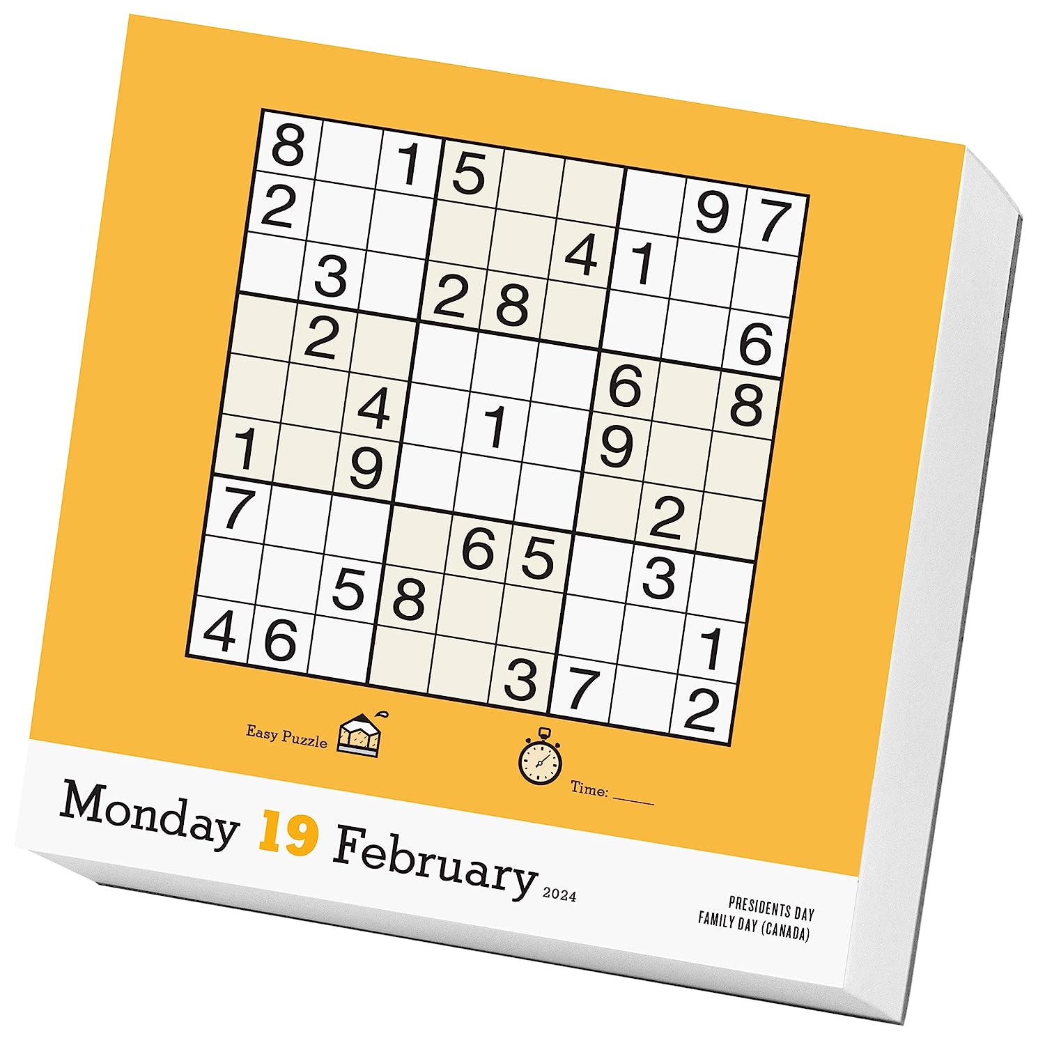 2024 The Original Sudoku Daily Boxed PageADay Calendar