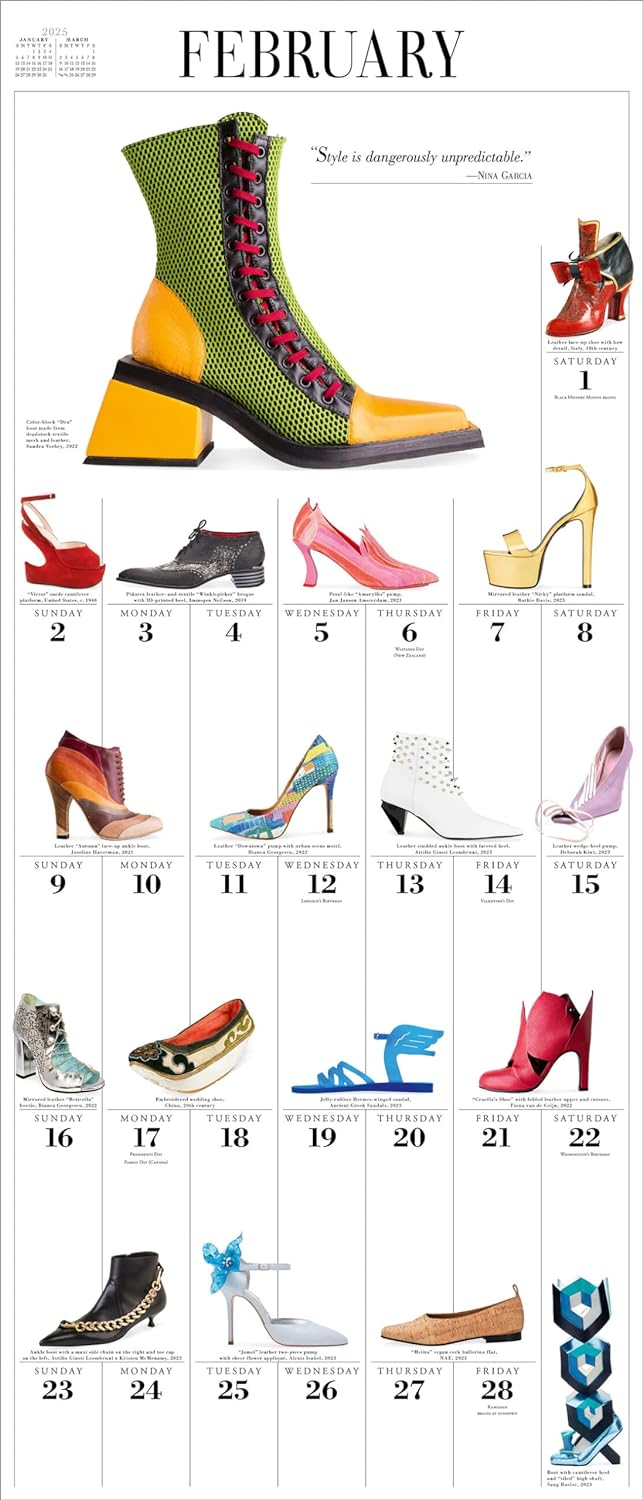 2025 365 Days of Shoes Picture-A-Day - Deluxe Wall Calendar