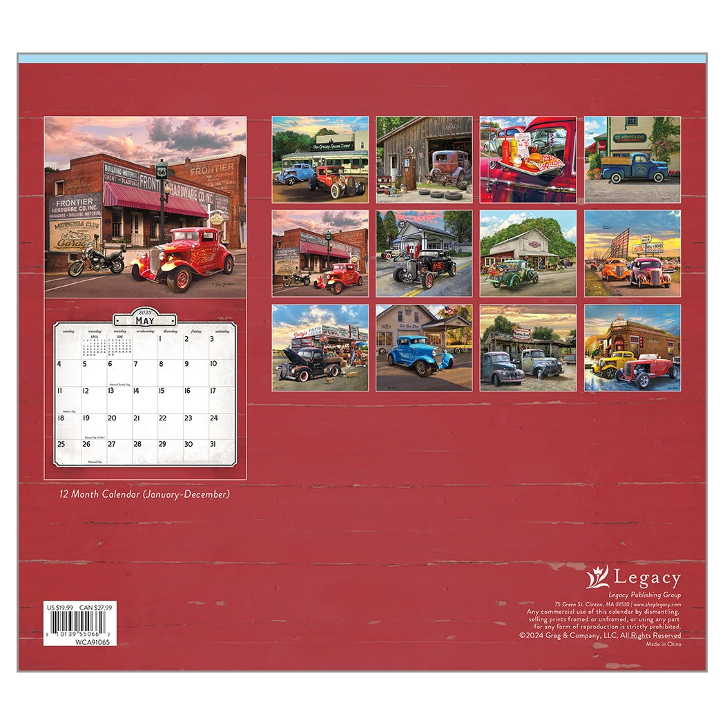 2025 Legacy Nostalgic Main Street - Deluxe Wall Calendar