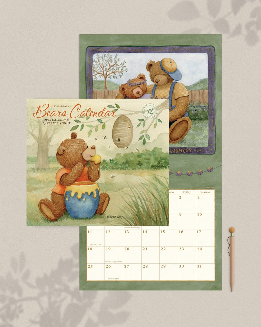 2025 Legacy Bears - Deluxe Wall Calendar