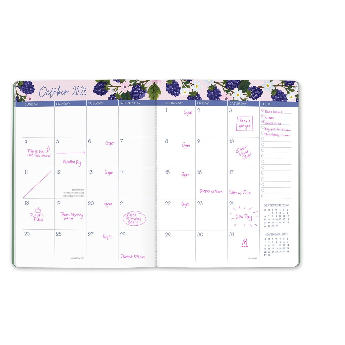 2026 Fruit & Flora - Just Right 17-Month Monthly Diary/Planner