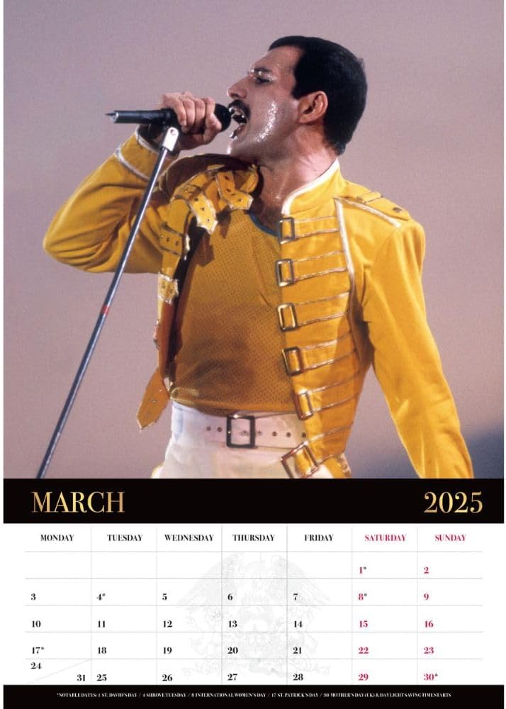 2025 Queen - A3 Wall Calendar