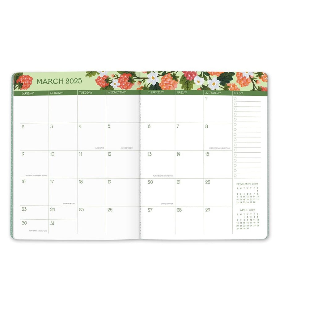 2025 Fruit & Flora - Just Right Monthly Diary/Planner