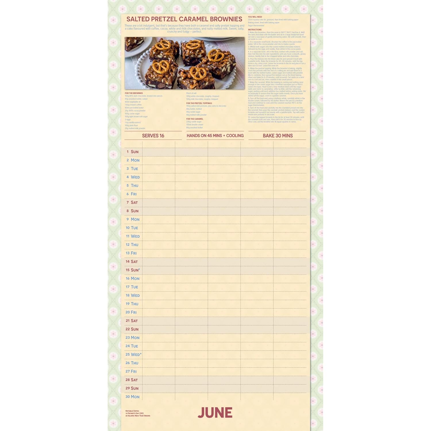 2025 The Great British Bake Off Family Organiser - Square Wall Calendar