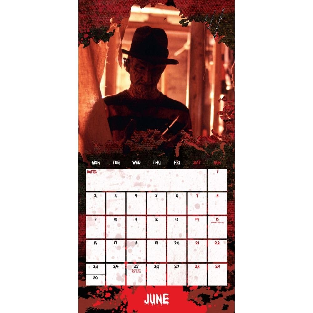 2025 A Nightmare On Elm Street Movie - Square Wall Calendar