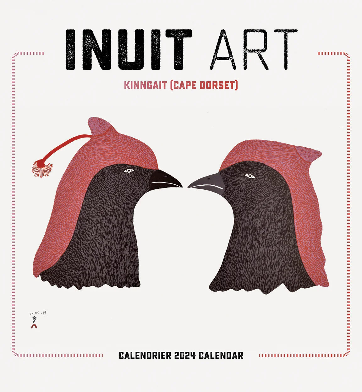 2024 Inuit Art Kinngait Cape Dorset Square Wall Calendar   70085a432da11b24405f10620f17f981 