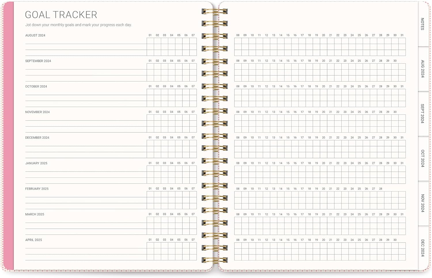 2025 Lazy Daisies Blue - Baxter Weekly & Monthly Diary/Planner