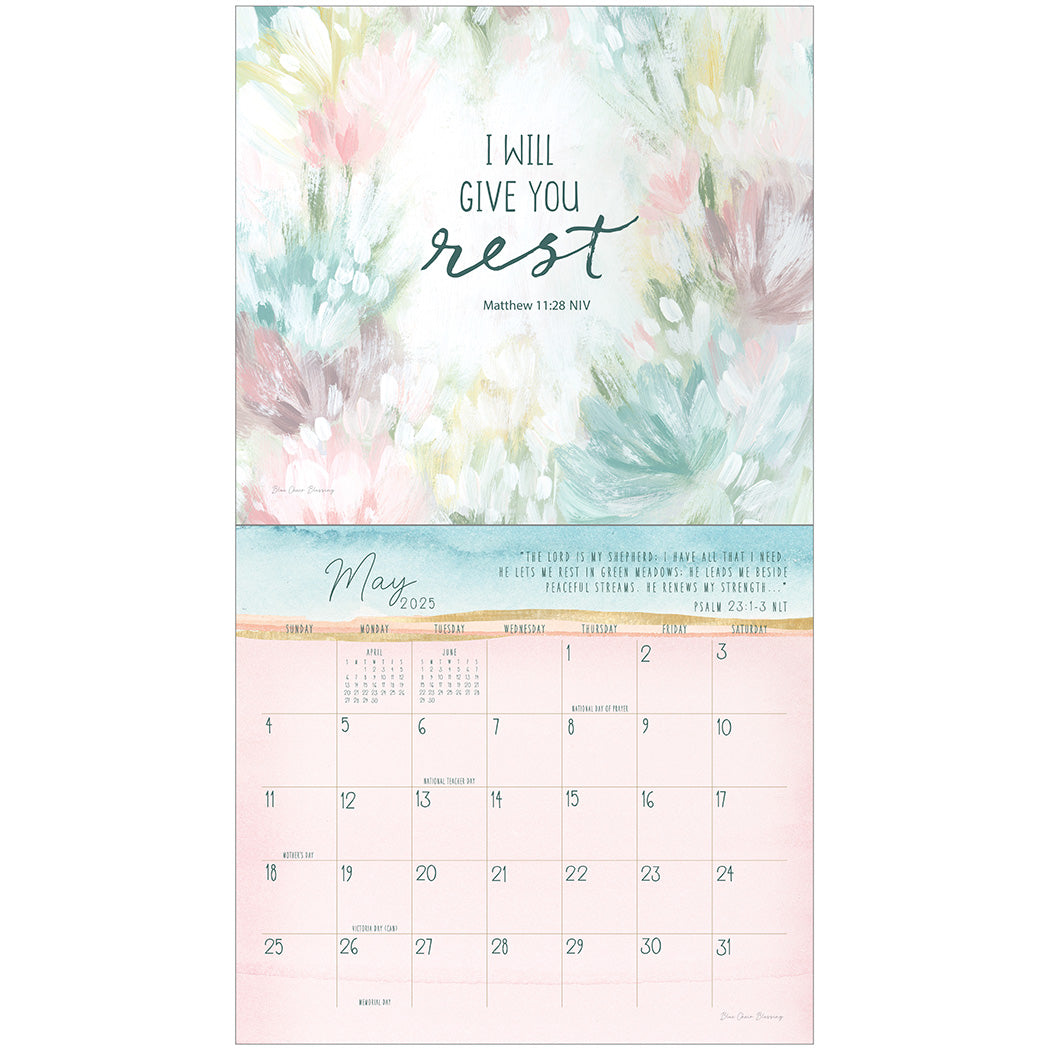 2025 Legacy Grace Upon Grace - Scripture - Deluxe Wall Calendar