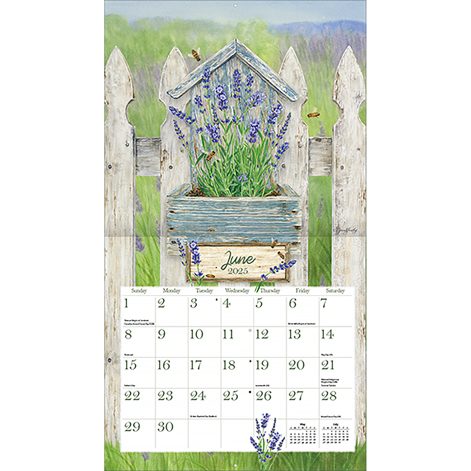 2025 LANG Herb Garden By Jane Shasky - Deluxe Wall Calendar