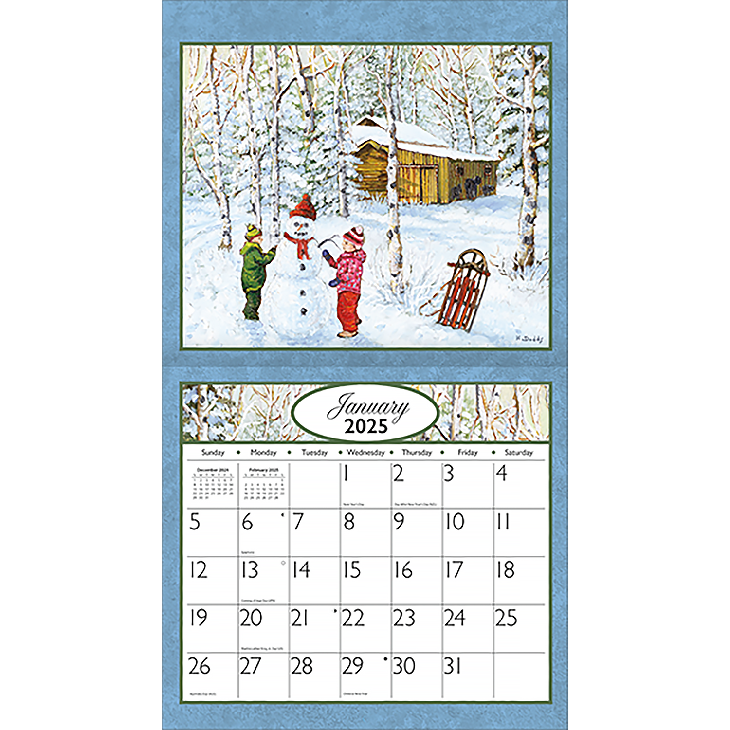 2025 LANG Journey Home By Kevin Dodds - Deluxe Wall Calendar