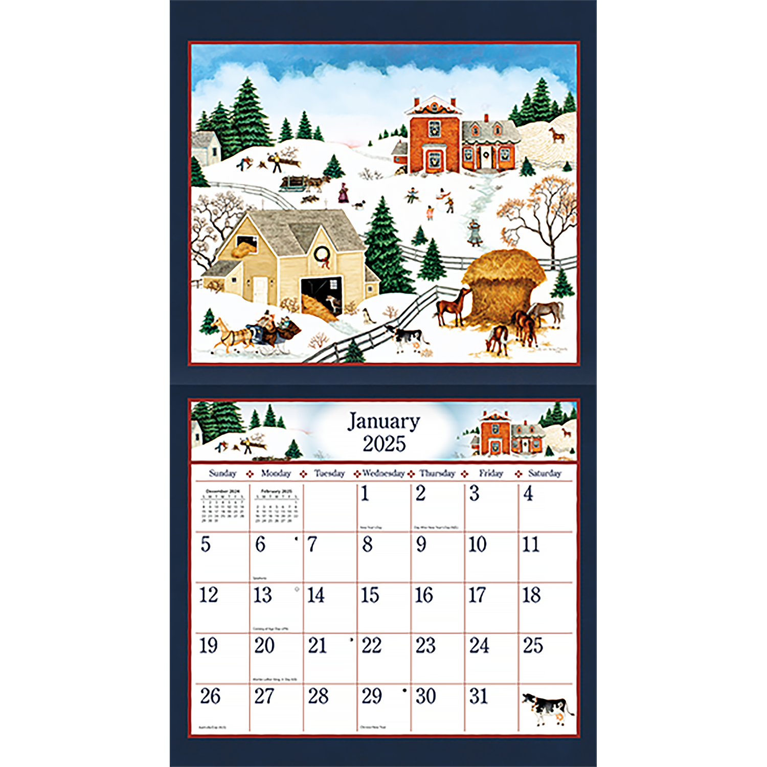 2025 LANG Linda Nelson Stocks - Deluxe Wall Calendar