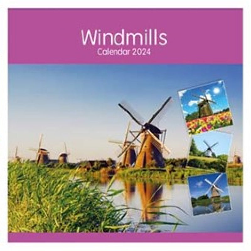 2024 Windmills Square Wall Calendar