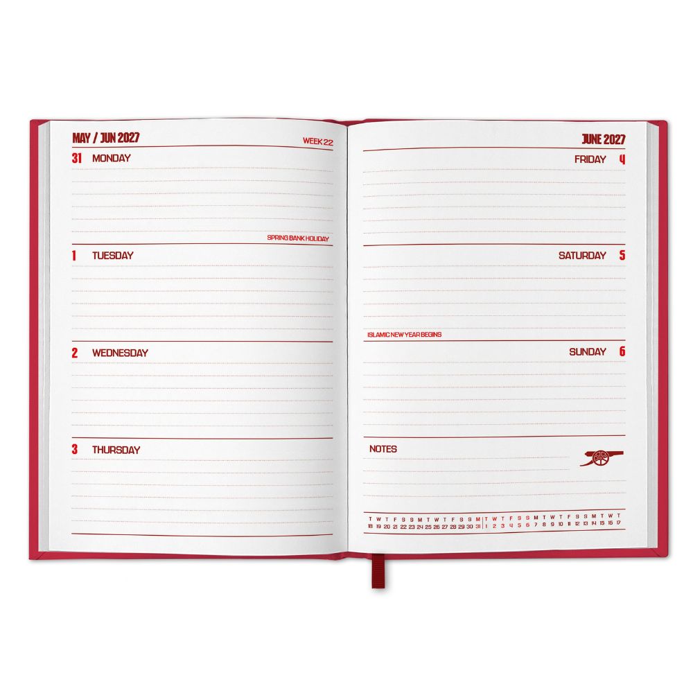 2027 Arsenal FC - Weekly Diary/Planner - product image 3