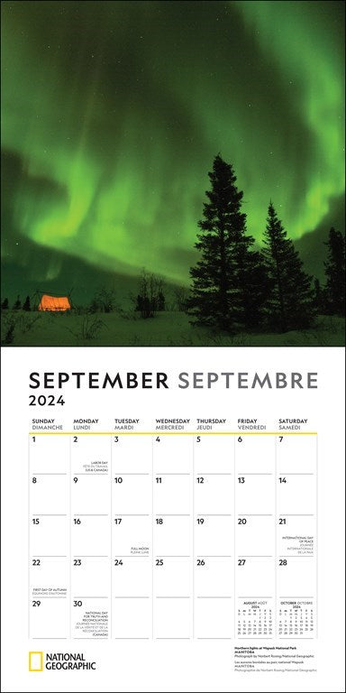 2024 National Geographic: Canada - Square Wall Calendar  SOLD OUT