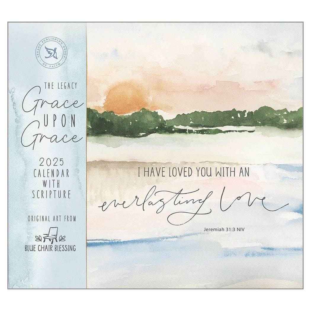 2025 Legacy Grace Upon Grace - Scripture - Deluxe Wall Calendar