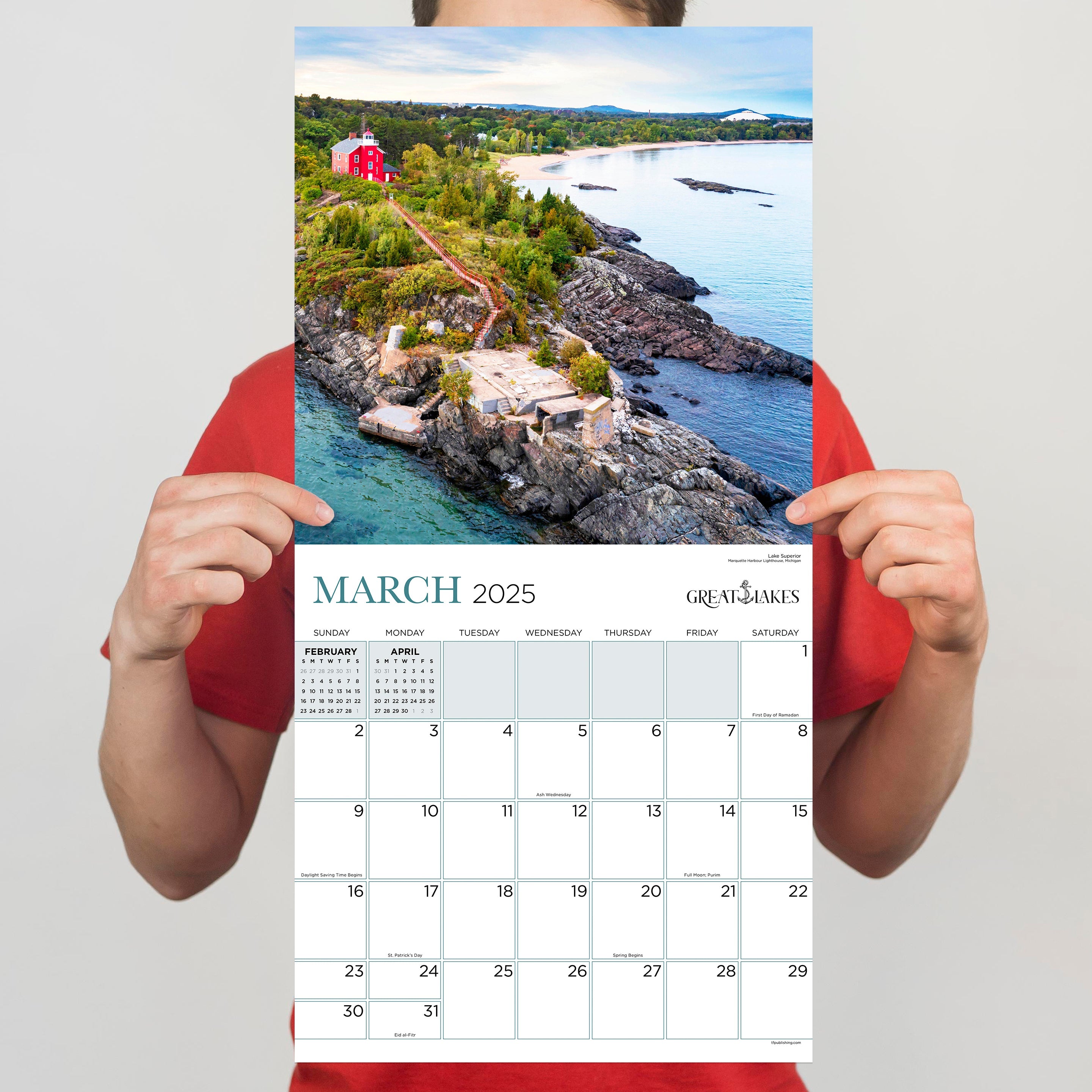2025 Great Lakes by TF - Square Wall Calendar