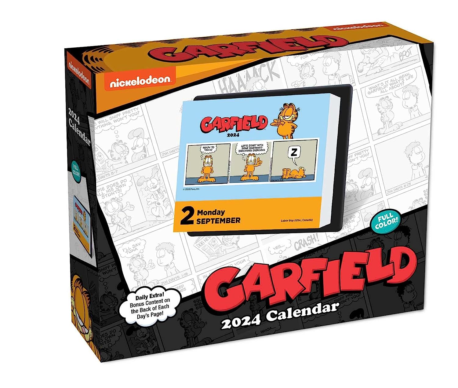 2024 Garfield Daily Boxed PageADay Calendar