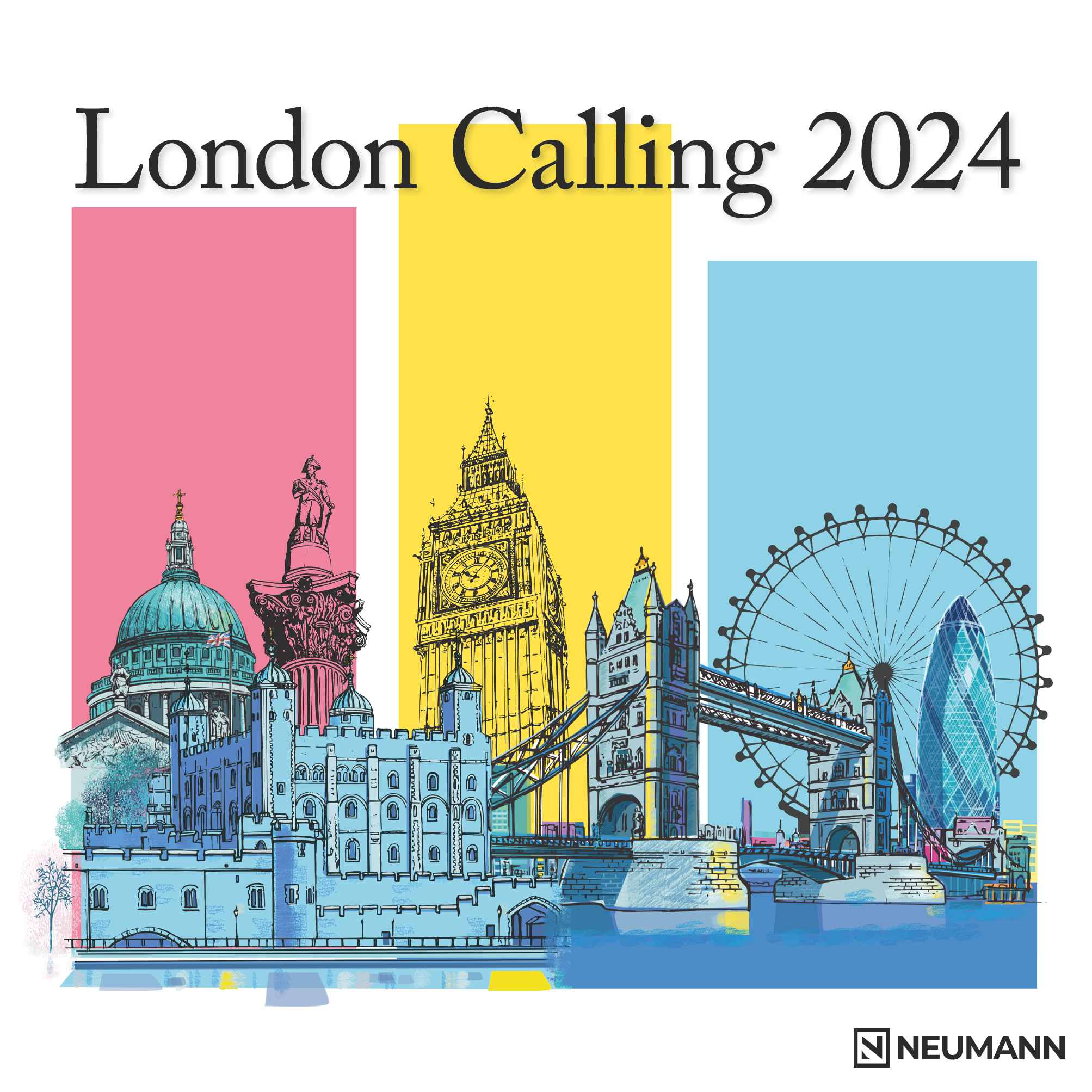 2024 London Calling - Square Wall Calendar