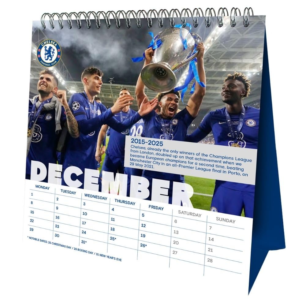 2025 Chelsea Fc - Desk Easel Calendar