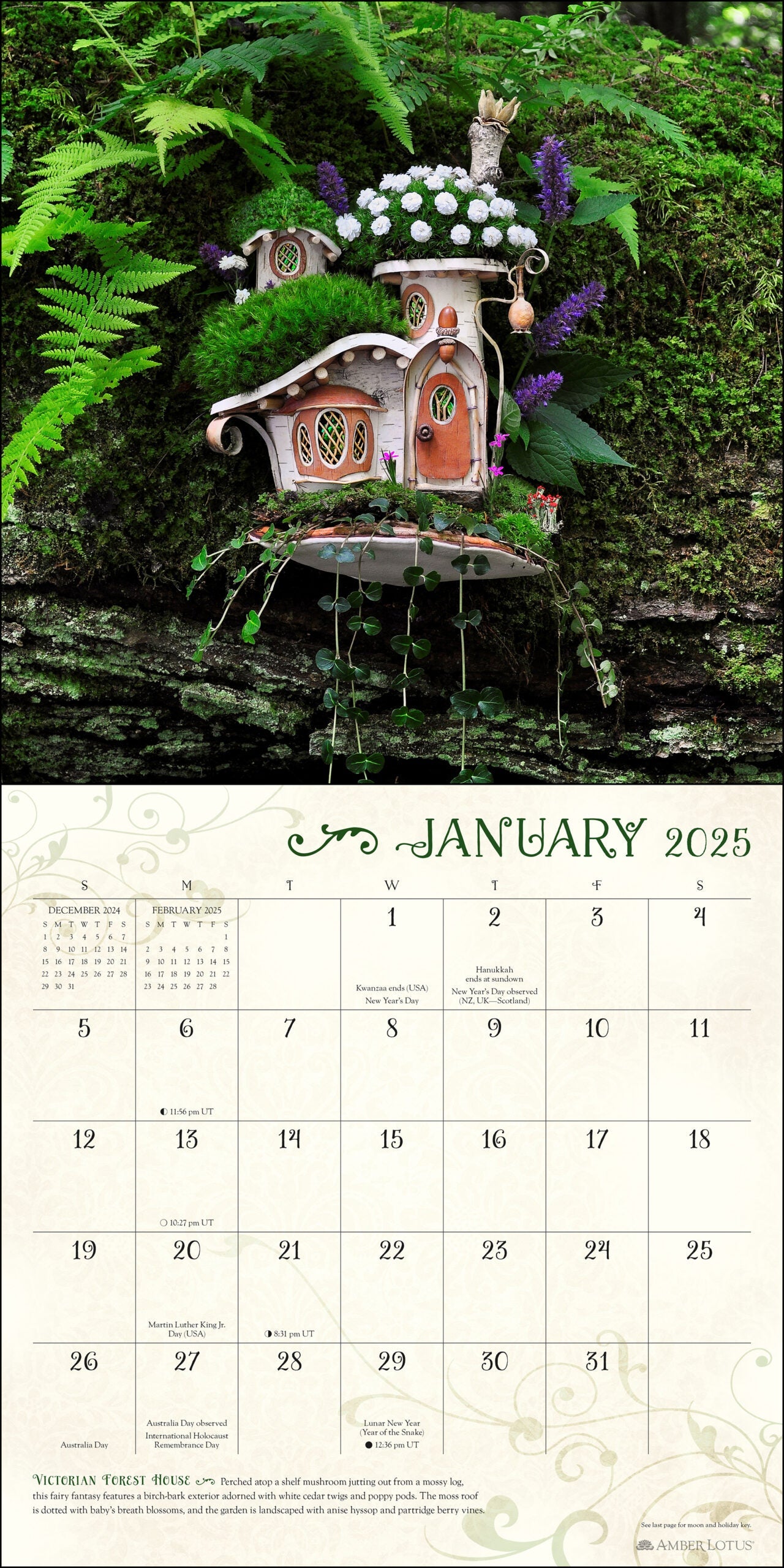 2025 Fairy Houses By Sally J. Smith - Square Wall Calendar