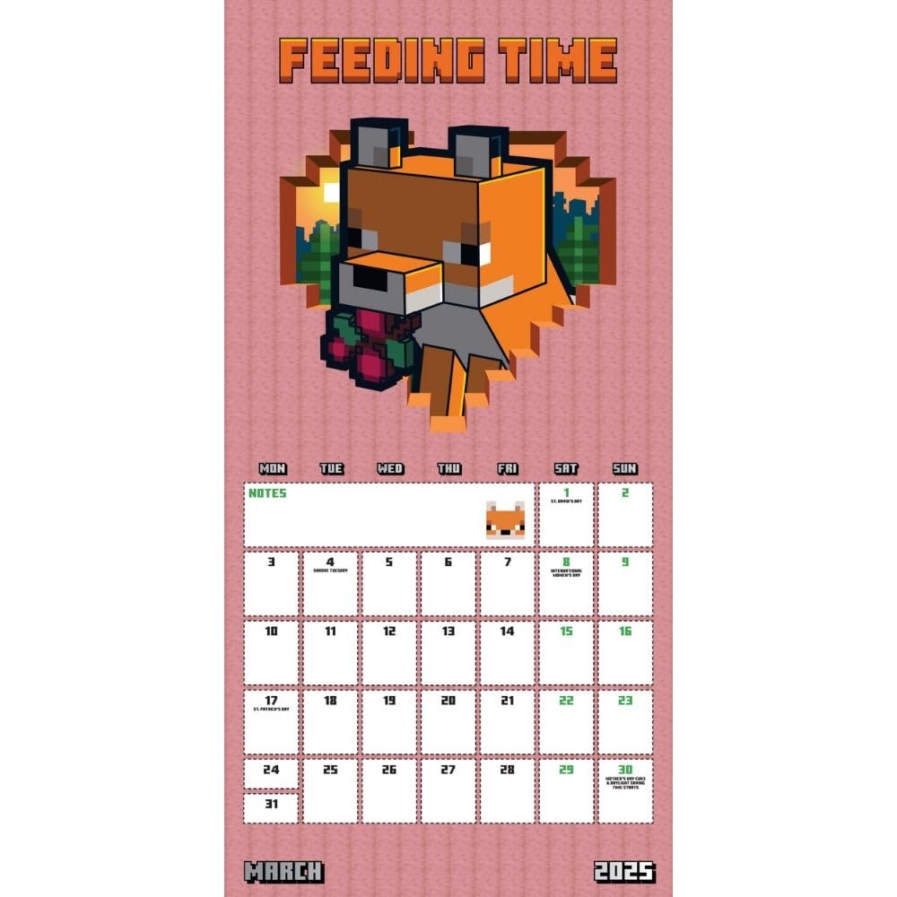 2025 Minecraft - Mini Wall Calendar