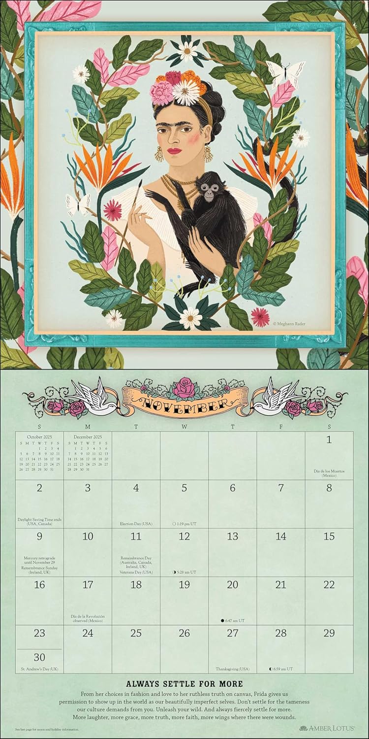 2025 For the Love of Frida - Square Wall Calendar