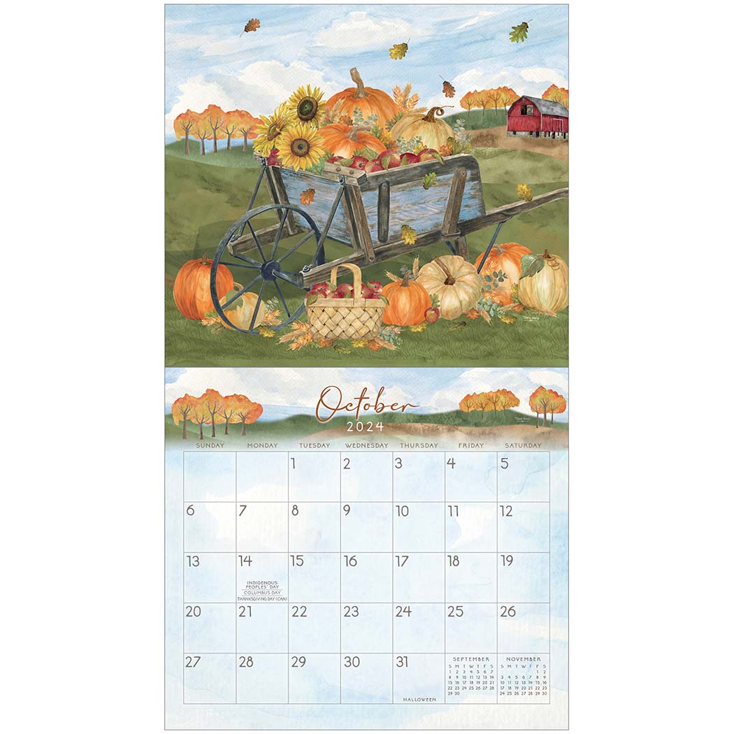 2024 Legacy A Year In Bloom Deluxe Wall Calendar Sceneries