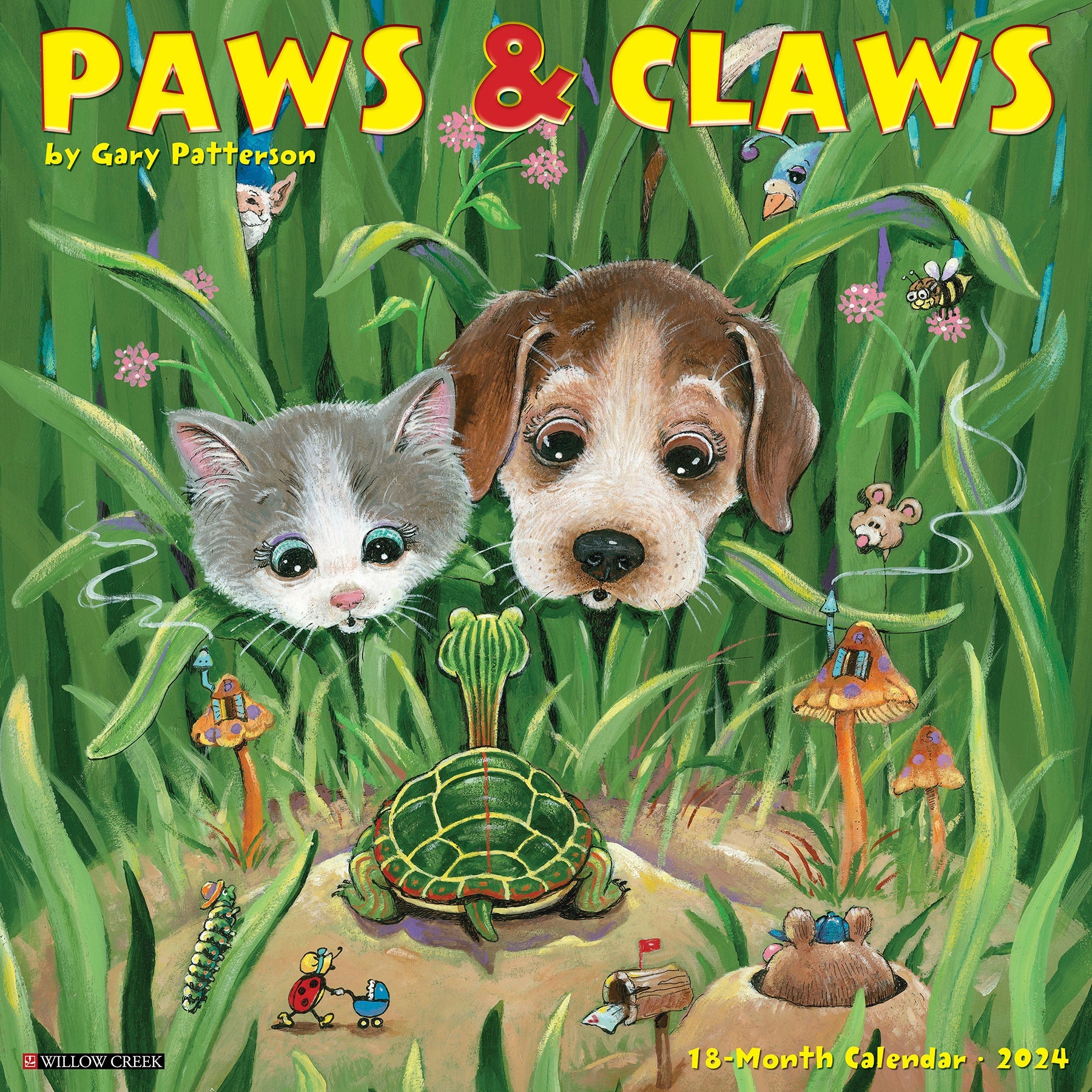 2024 Gary Patterson's Paws n Claws Square Wall Calendar Art