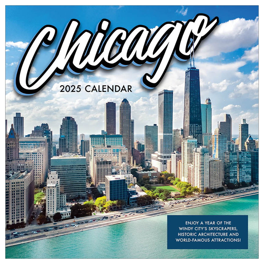 2025 Chicago by TF - Square Wall Calendar