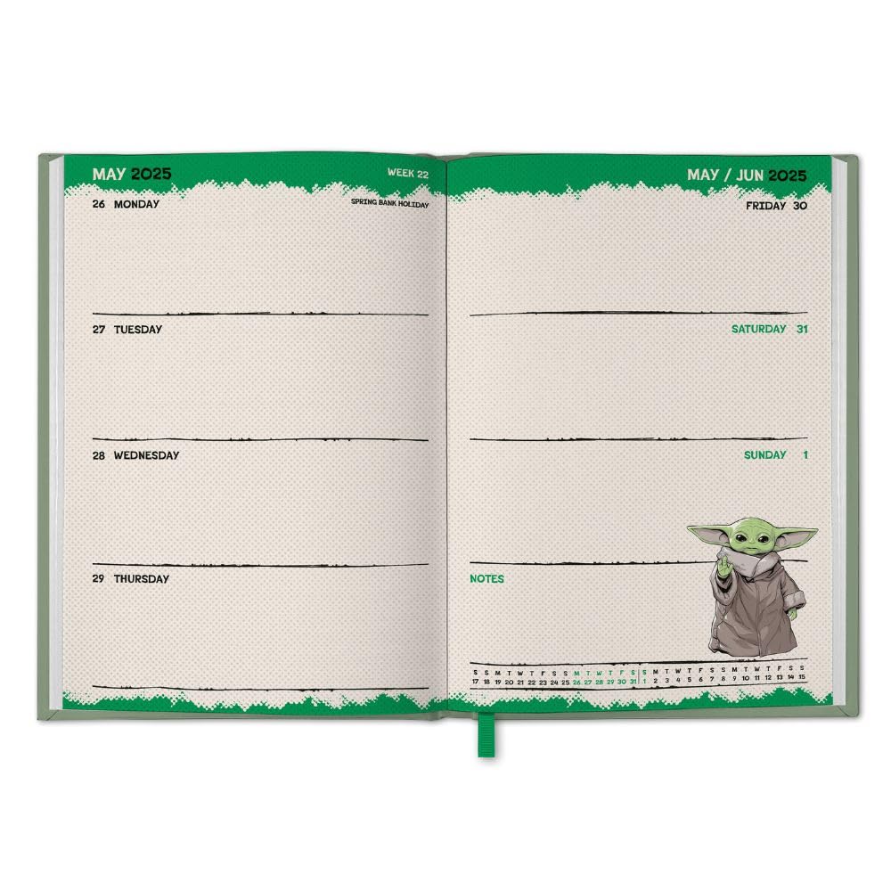 2025 Star Wars The Mandalorian Grogu - Weekly Diary/Planner