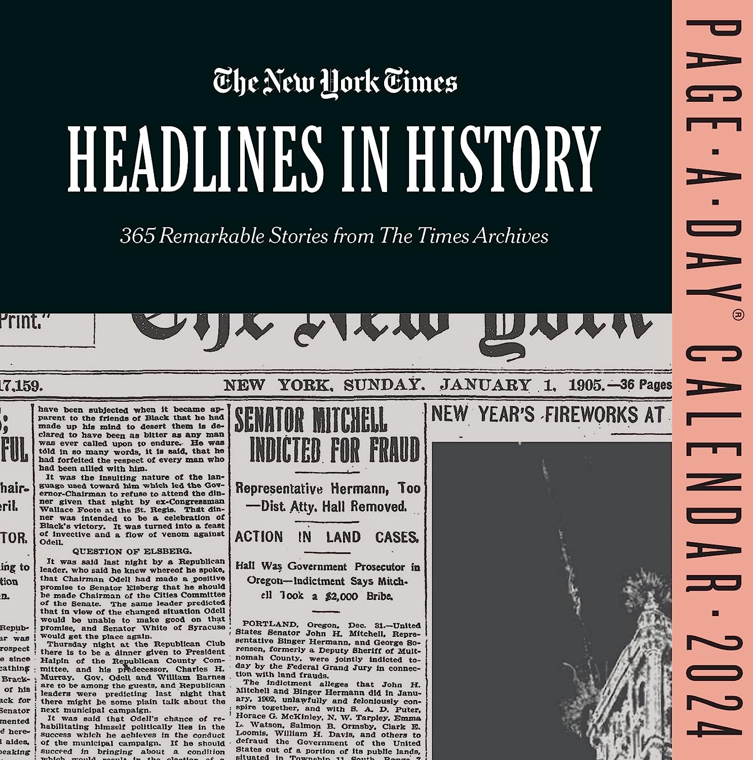 2024 The New York Times Headlines In History - Daily Boxed Page-A-Day Calendar