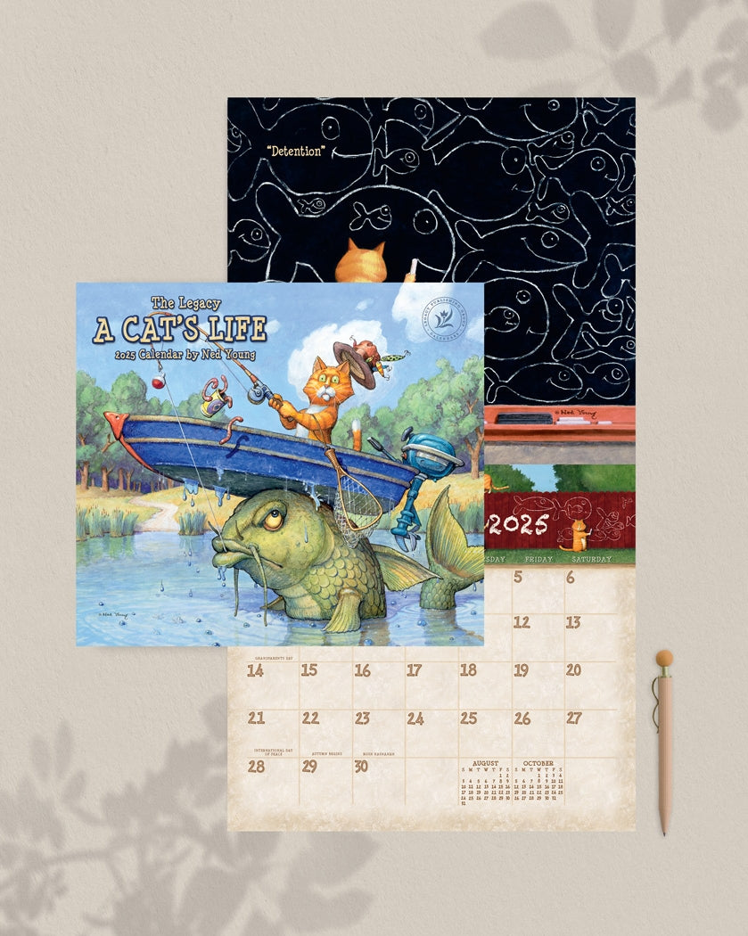 2025 Legacy A Cat'S Life - Deluxe Wall Calendar