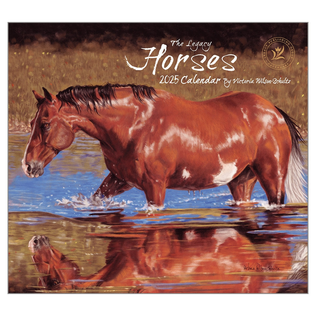 2025 Legacy Horses - Deluxe Wall Calendar