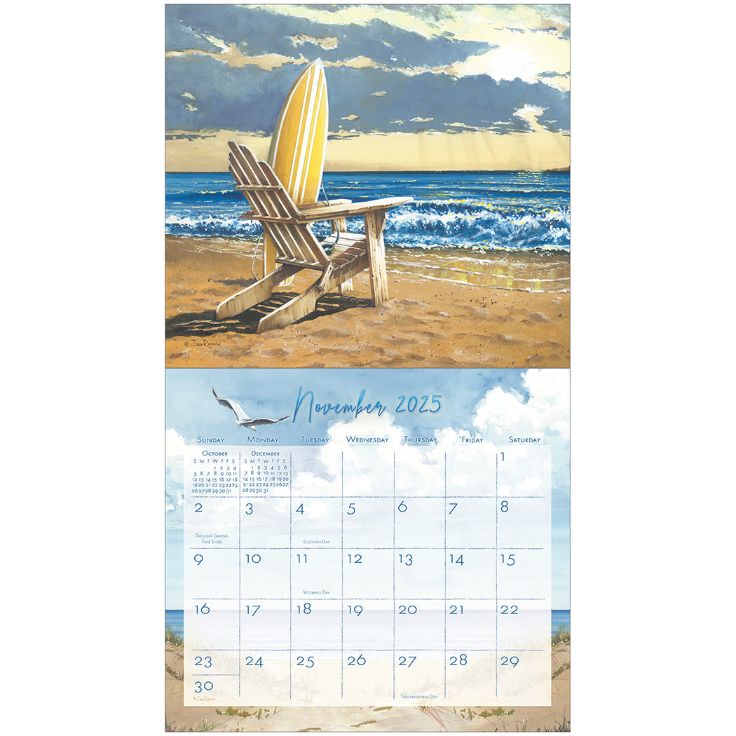 2025 Legacy By The Sea - Deluxe Wall Calendar