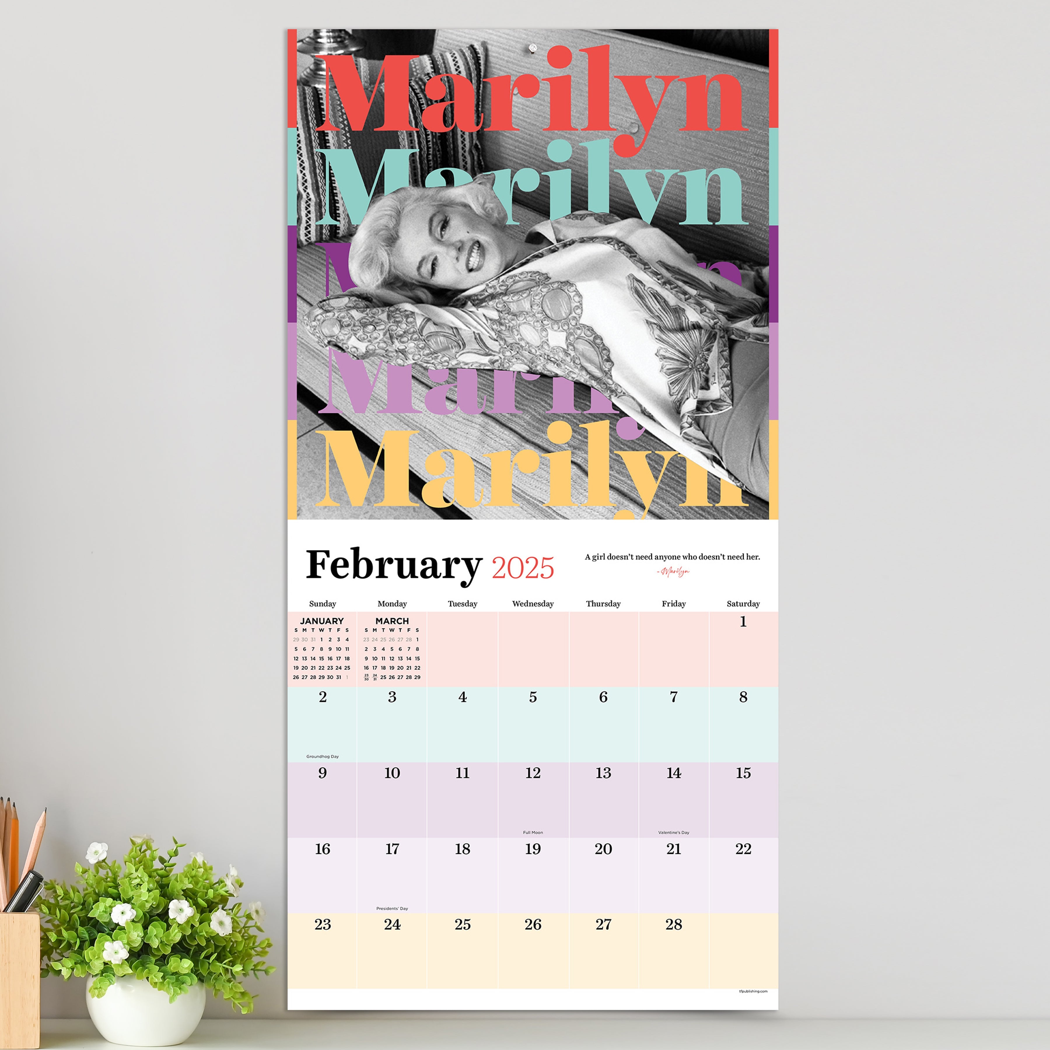 2025 Marilyn Monroe - Square Wall Calendar