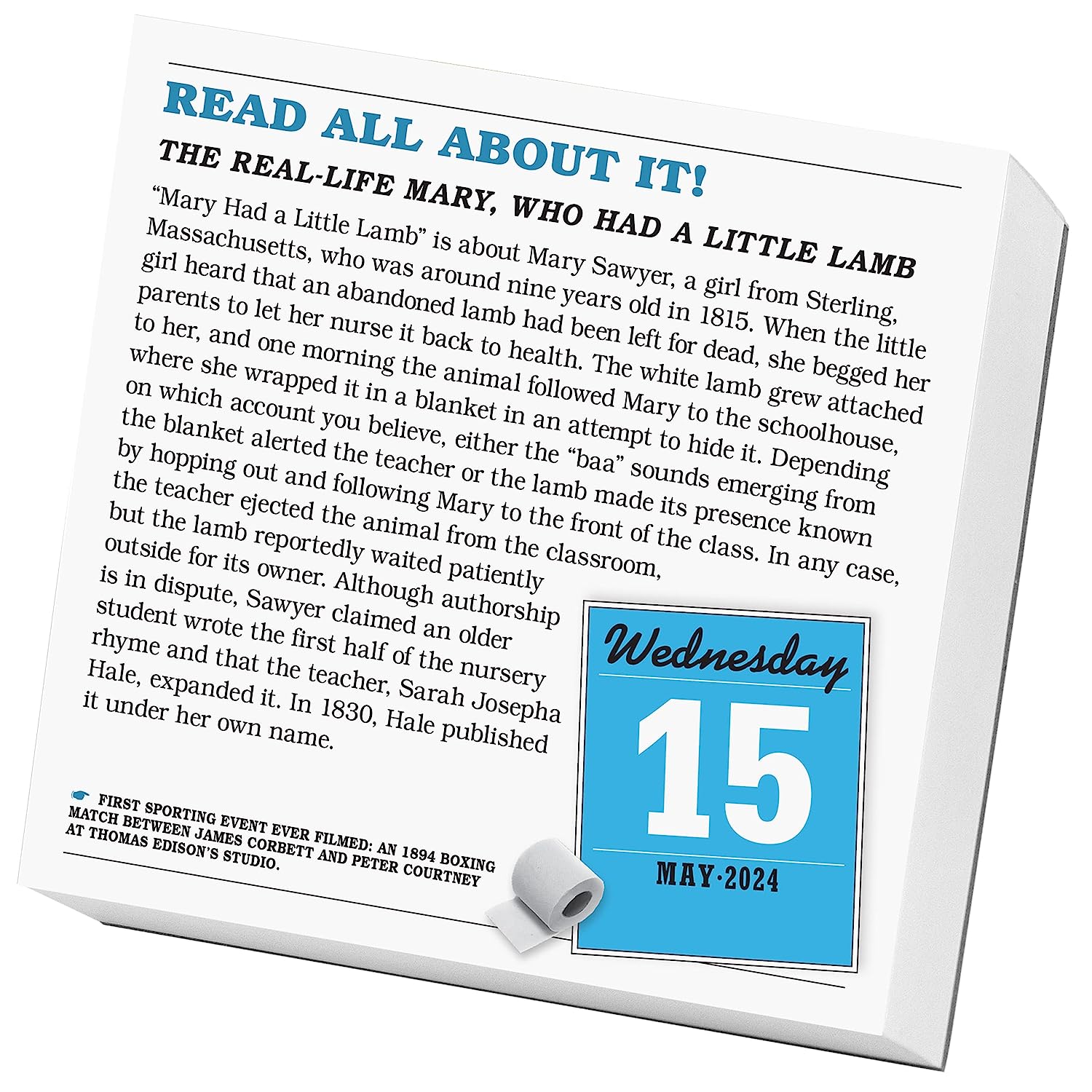 2024 Uncle John's Bathroom Reader - Daily Boxed Page-A-Day Calendar  SOLD OUT