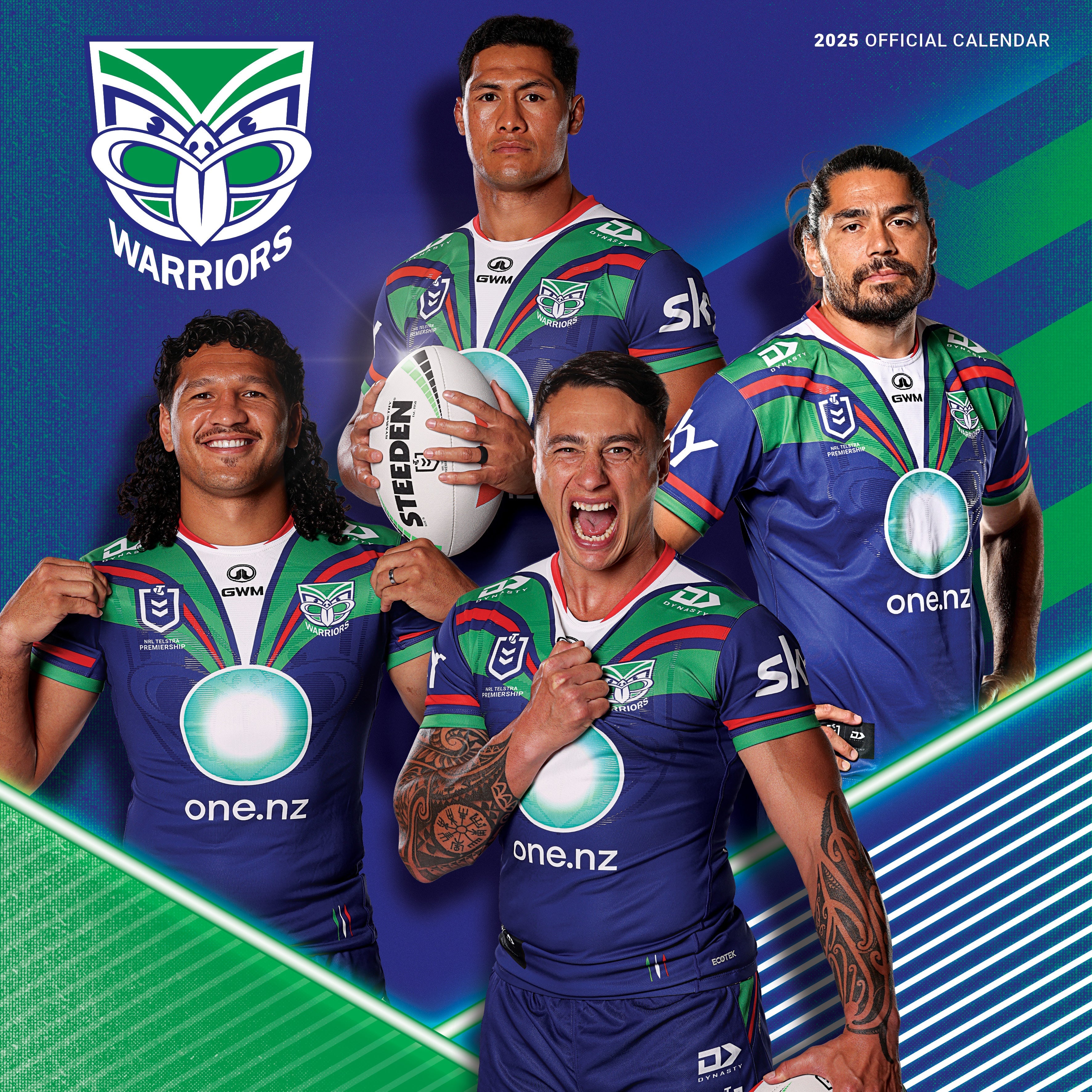 2025 NRL NZ Warriors - Square Wall Calendar